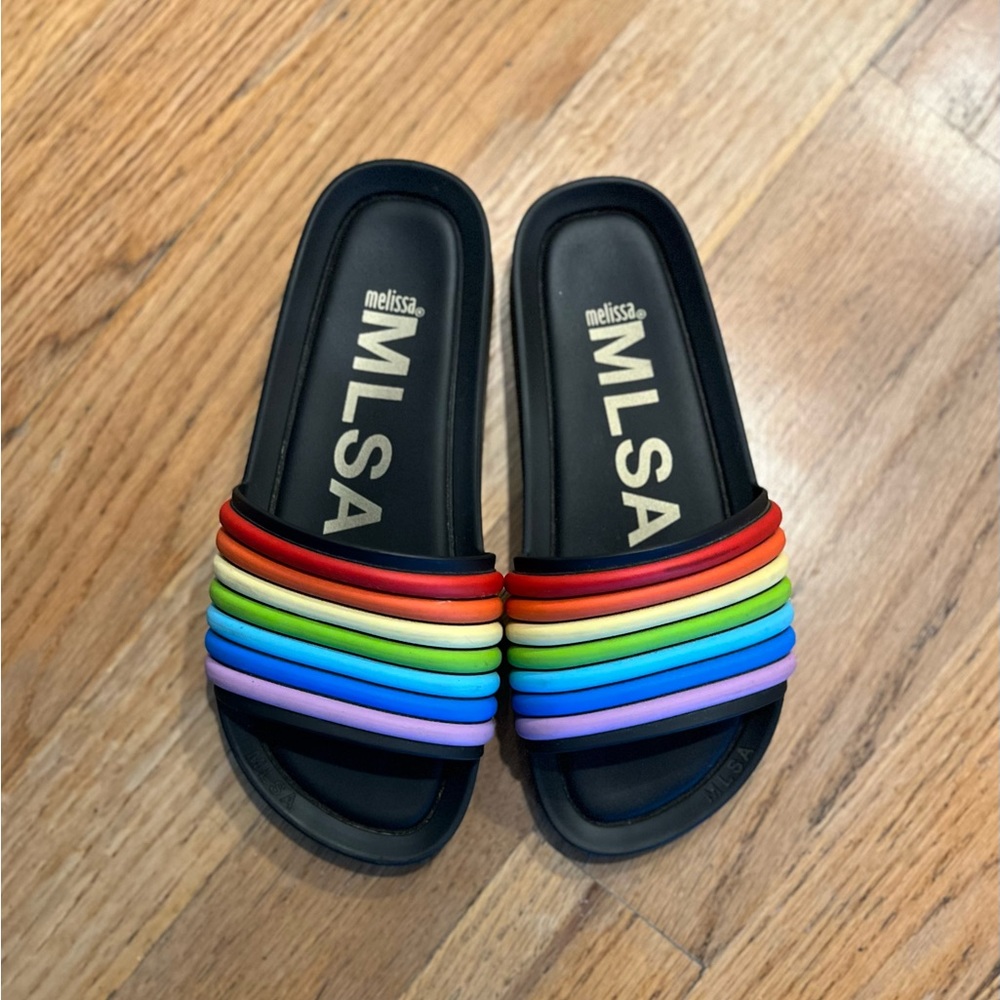 Melissa Rainbow Slide Sandals